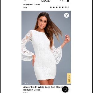 White lace dress